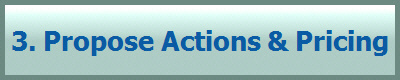 3. Propose Actions & Pricing